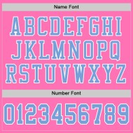 Custom Pink Light Blue-White Mesh Authentic Football Jersey Custom Pink Light Blue-White Mesh Authentic Football Jersey